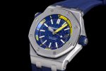Royal Oak Offshore Diver 2017 Blue 15710 JF 1:1 Best Edition on XS Rubber Strap A3120 - Image 3