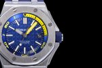 Royal Oak Offshore Diver 2017 Blue 15710 JF 1:1 Best Edition on XS Rubber Strap A3120 - Image 4