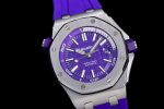 Royal Oak Offshore Diver 2017 Purple 15710 JF 1:1 Best Edition on XS Rubber Strap A3120 - Image 2