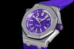 Royal Oak Offshore Diver 2017 Purple 15710 JF 1:1 Best Edition on XS Rubber Strap A3120 - Image 3