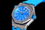 Royal Oak Offshore Diver 2017 Blue 15710 JF 1:1 Best Edition on XS Rubber Strap A3120 - Image 3