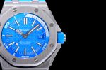 Royal Oak Offshore Diver 2017 Blue 15710 JF 1:1 Best Edition on XS Rubber Strap A3120 - Image 4