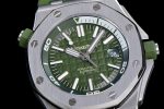 Royal Oak Offshore Diver Green 15710 JF 1:1 Best Edition on Green Rubber Strap A3120 - Image 5