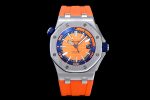 Royal Oak Offshore Diver 2017 Orange 15710 JF 1:1 Best Edition on XS Rubber Strap A3120