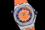 Royal Oak Offshore Diver 2017 Orange 15710 JF 1:1 Best Edition on XS Rubber Strap A3120 - Image 2