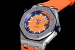 Royal Oak Offshore Diver 2017 Orange 15710 JF 1:1 Best Edition on XS Rubber Strap A3120 - Image 3