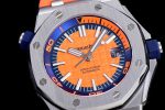 Royal Oak Offshore Diver 2017 Orange 15710 JF 1:1 Best Edition on XS Rubber Strap A3120 - Image 5