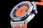 Royal Oak Offshore Diver 2017 Orange 15710 JF 1:1 Best Edition on XS Rubber Strap A3120 - Image 6