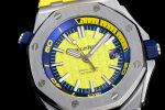 Royal Oak Offshore Diver 2017 Yellow 15710 JF 1:1 Best Edition on XS Rubber Strap A3120 - Image 5