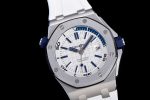 Royal Oak Offshore Diver 2017 White 15710 JF 1:1 Best Edition on XS Rubber Strap A3120 - Image 2
