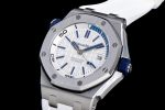 Royal Oak Offshore Diver 2017 White 15710 JF 1:1 Best Edition on XS Rubber Strap A3120 - Image 3
