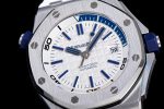 Royal Oak Offshore Diver 2017 White 15710 JF 1:1 Best Edition on XS Rubber Strap A3120 - Image 5
