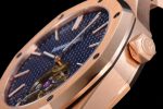 Royal Oak Tourbillon Extra-thin RG R8F 1:1 Best Edition Blue Textured Dial on RG Bracelet - Image 6