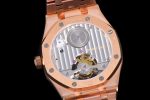 Royal Oak Tourbillon Extra-thin RG R8F 1:1 Best Edition Blue Textured Dial on RG Bracelet - Image 8