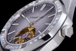 Royal Oak Tourbillon Extra-thin SS R8F 1:1 Best Edition Gray Textured Dial on SS Bracelet - Image 6