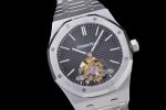 Royal Oak Tourbillon Extra-thin SS R8F 1:1 Best Edition Blue Textured Dial on SS Bracelet - Image 2