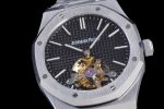 Royal Oak Tourbillon Extra-thin SS R8F 1:1 Best Edition Blue Textured Dial on SS Bracelet - Image 5
