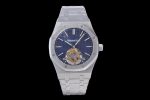 Royal Oak Tourbillon Extra-thin SS R8F 1:1 Best Edition Blue Textured Dial on SS Bracelet