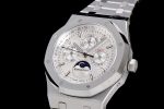 Royal Oak 41mm Complicated 26574 SS APSF1:1 Best Edition Silver Dial on SS Bracelet A5134 - Image 3