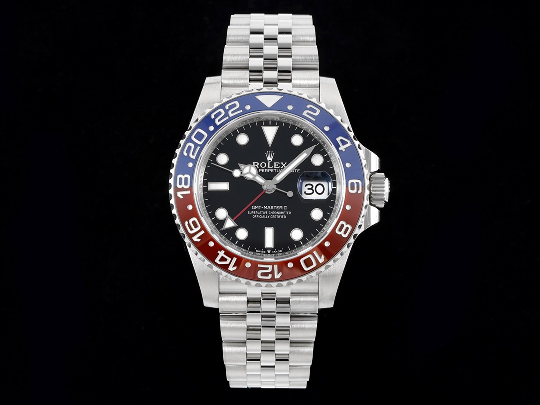 GMT Master II 126710 BLRO Pepsi 904L SS C+F 1:1 Best Edition Black Dial on Jubilee Bracelet VR3285 CHS