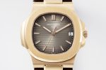 Nautilus 5711/1R PPF 1:1 Best Edition Brown Textured Dial on Brown Rubber Strap 324CS V5 - Image 2