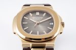 Nautilus 5711/1R PPF 1:1 Best Edition Brown Textured Dial on Brown Rubber Strap 324CS V5 - Image 3