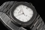 Nautilus 5711 DIW Carbon DIWF 1:1 Best Edition Silver Textured Dial on Carbon/PVD Bracelet 324CS - Image 2