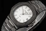 Nautilus 5711 DIW Carbon DIWF 1:1 Best Edition Silver Textured Dial on Carbon/PVD Bracelet 324CS - Image 3
