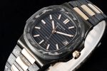 Nautilus 5711 DIW Carbon DIWF 1:1 Best Edition Black Textured Dial on Carbon/RG Bracelet 324CS - Image 3