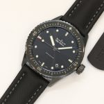 Fifty Fathoms Bathyscaphe Black Ceramic GF 1:1 Best Edition Black Dial on Black Sail-Canvas Strap A1315 - Image 2