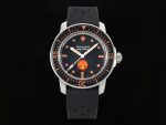 Fifty Fathoms 5008E No Rad Only Watch SS 1:1 GSF Best Edition Black Dial on Black Rubber Strap A1151