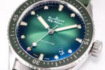 Fifty Fathoms Bathyscaphe Ceramic GF 1:1 Best Edition Green Dial on Green Sail-Canvas Strap A1315 - Image 2