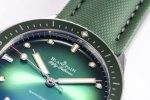 Fifty Fathoms Bathyscaphe Ceramic GF 1:1 Best Edition Green Dial on Green Sail-Canvas Strap A1315 - Image 3