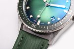 Fifty Fathoms Bathyscaphe Ceramic GF 1:1 Best Edition Green Dial on Green Sail-Canvas Strap A1315 - Image 4