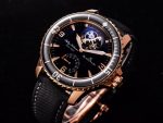 Fifty Fathoms Tourbillon RG Real PR JBF Best Edition Black Dial on Black Nylon Strap - Image 2