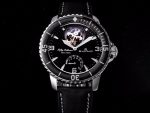Fifty Fathoms Tourbillon SS Real PR JBF Best Edition Black Dial on Black Nylon Strap