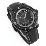 Fifty Fathoms PVD Dark Knight SJF 1:1 Best Edition Black Dial on Sail-canvas Strap A1315 - Image 2