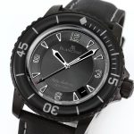 Fifty Fathoms PVD Dark Knight SJF 1:1 Best Edition Black Dial on Sail-canvas Strap A1315 - Image 4