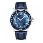 Fifty Fathoms SS Blue ZF 1:1 Limited Edition Blue Dial on Sail-canvas Strap A2836
