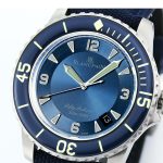 Fifty Fathoms Blue Titanium ZF 1:1 Best Edition Blue Dial on Sail-canvas Strap A1315 - Image 4