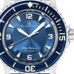 Fifty Fathoms Blue Titanium ZF 1:1 Best Edition Blue Dial on Sail-canvas Strap A1315 - Image 5