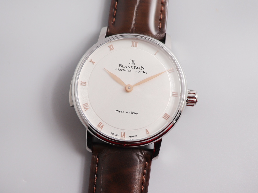 Sexual Revolution Erotic Watch SS XBF White Dial Gold Markers on Brown Leather Strap A23J