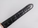 Sexual Revolution Erotic Watch RG XBF White Dial SS Markers on Black Leather Strap A23J - Image 8