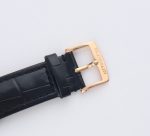 Carrousel Tourbillon RG Erotic Caseback Black Dial on Black Leather Strap - Image 8