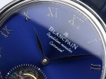 Carrousel Tourbillon SS Erotic Caseback Blue Dial on Blue Leather Strap - Image 5