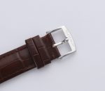 Carrousel Tourbillon SS Erotic Caseback White Dial on Brown Leather Strap - Image 8