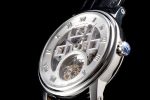 Fantasy Tourbillon SS Gray Skeleton Dial on Black Leather Strap - Image 6