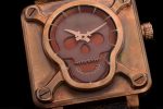 BR01 Bronze BRSF 1:1 Best Edition Brown Skull Dial on Brown Leather Strap A2824 - Image 4