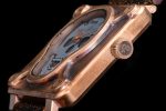 BR01 Bronze BRSF 1:1 Best Edition Gray Skull Dial on Brown Leather Strap A2824 - Image 6