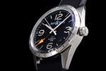 BR 123 GMT 24H SS Black Dial on Black Rubber Strap A2836 - Image 6
